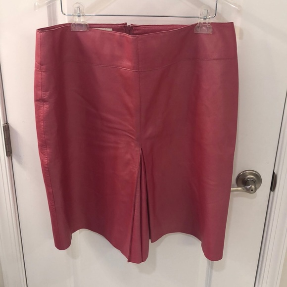 Dresses & Skirts - Hot pink leather skirt